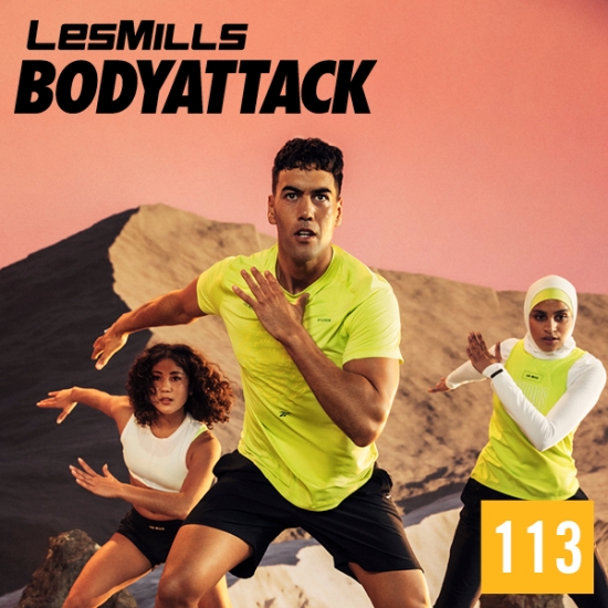[Hot Sale] Les Mills BODYATTACK 113 Master Class Music CD+Notes - Click Image to Close