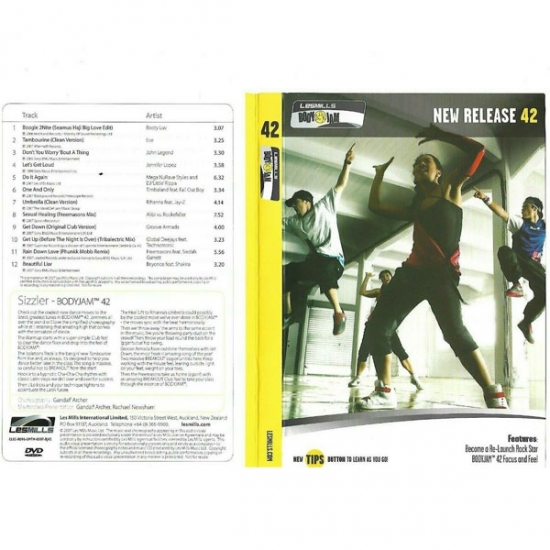 Les Mills BODYJAM 42 DVD, CD, Notes body jam 42 - Click Image to Close