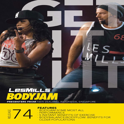 Les Mills BODYJAM 74 DVD, CD, Notes body jam 74 - Click Image to Close