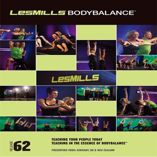 Les Mills BODY BALANCE 62 DVD, CD, Notes BODYBALANCE 62