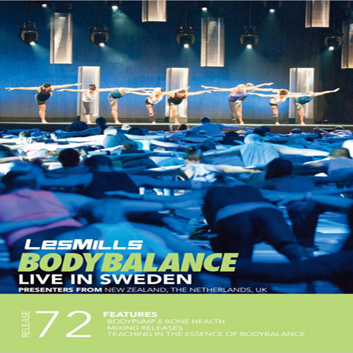 Les Mills BODY BALANCE 72 DVD, CD, Notes BODYBALANCE 72