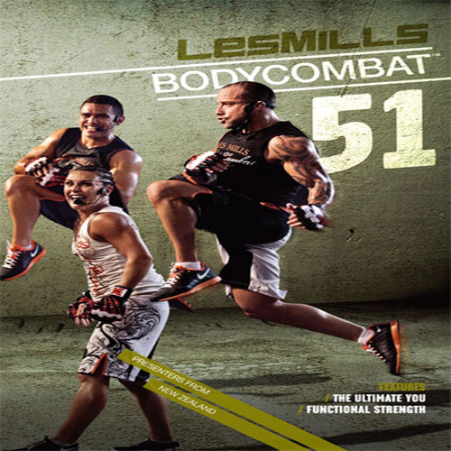Les Mills BODYCOMBAT 51 DVD, CD, Notes BODYCOMBAT 51