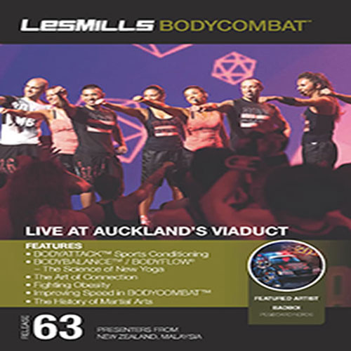 Les Mills BODYCOMBAT 63 DVD, CD, Notes BODYCOMBAT 63 - Click Image to Close