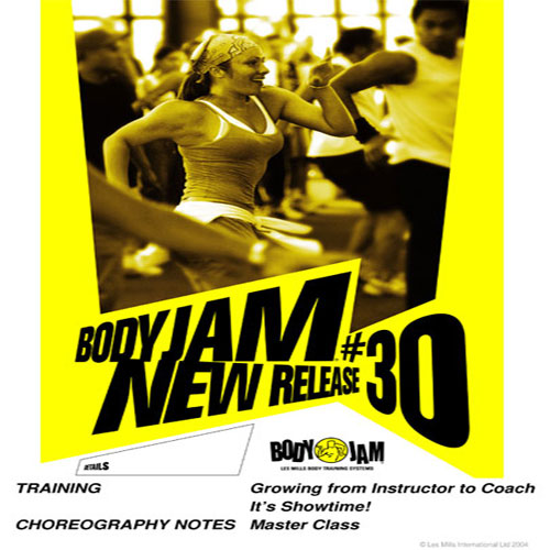 Les Mills BODYJAM 30 DVD, CD, Notes body jam 30 - Click Image to Close