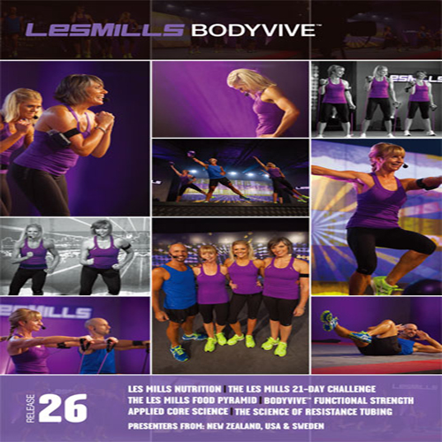 Les Mills BODYVIVE 26 Master Class+Music CD NOTES BODY VIVE 26
