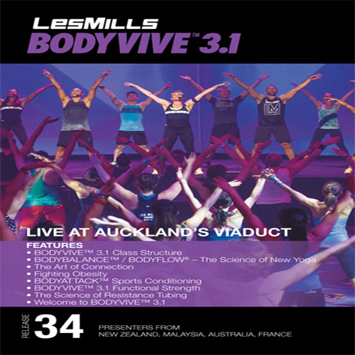Les Mills BODYVIVE 34 Master Class+Music CD NOTES BODY VIVE 34