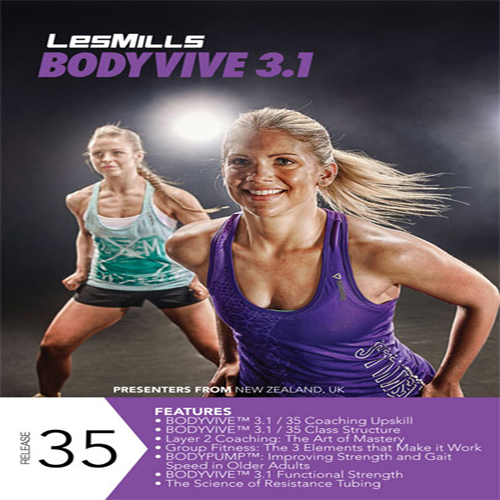 Les Mills BODYVIVE 35 Master Class+Music CD NOTES BODY VIVE 35