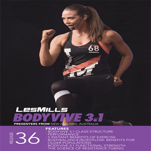 Les Mills BODYVIVE 36 Master Class+Music CD NOTES BODY VIVE 36