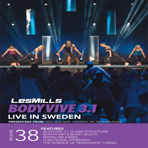 Les Mills BODYVIVE 38 Master Class+Music CD NOTES BODY VIVE 38