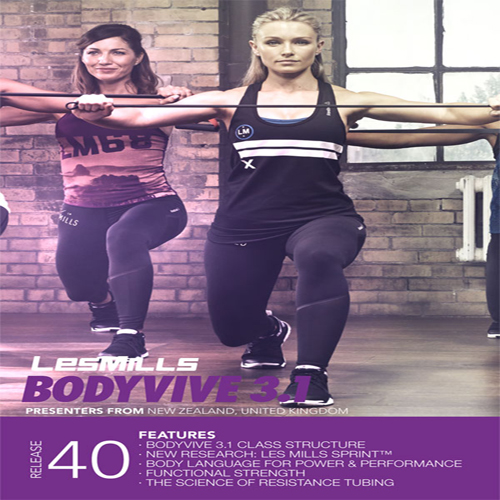Les Mills BODYVIVE 40 Master Class+Music CD NOTES BODY VIVE 40