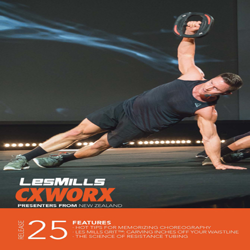 Les Mills CXWORX 25 Master Class Music CD and Instructor Notes