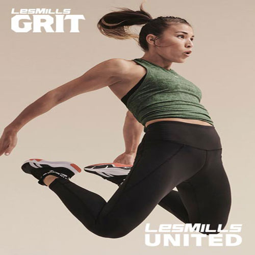 Les Mills GRIT CARDIO UNITED Master Class+Music CD+Notes