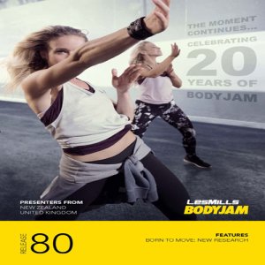 Les Mills BODYJAM 80 DVD, CD, Notes body jam 80