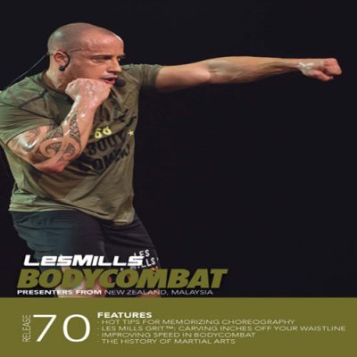 Les Mills BODYCOMBAT 70 DVD, CD, Notes BODYCOMBAT 70