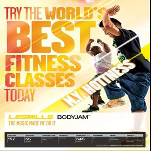 Les Mills BODYJAM 56 DVD, CD, Notes body jam 56