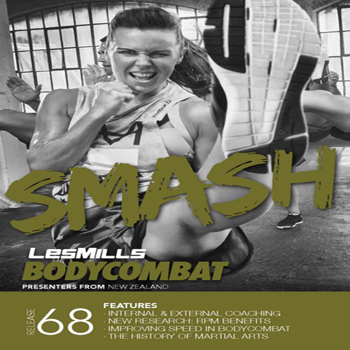 Les Mills BODYCOMBAT 68 DVD, CD, Notes BODYCOMBAT 68