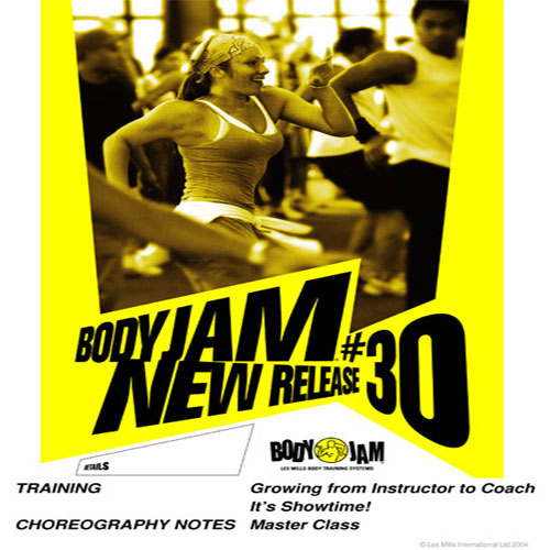 Les Mills BODYJAM 30 DVD, CD, Notes body jam 30